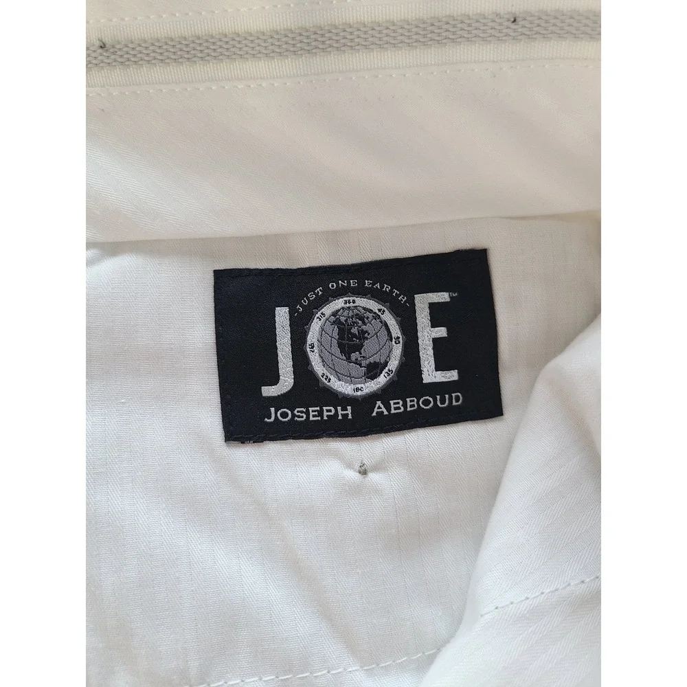 JOE Joseph Abboud Mens Beige 100% Linen Flat Front Trousers Pants 38R SU2SNS-F01